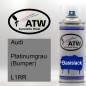 Preview: Audi, Platinumgrau (Bumper), L1RR: 400ml Sprühdose, von ATW Autoteile West.